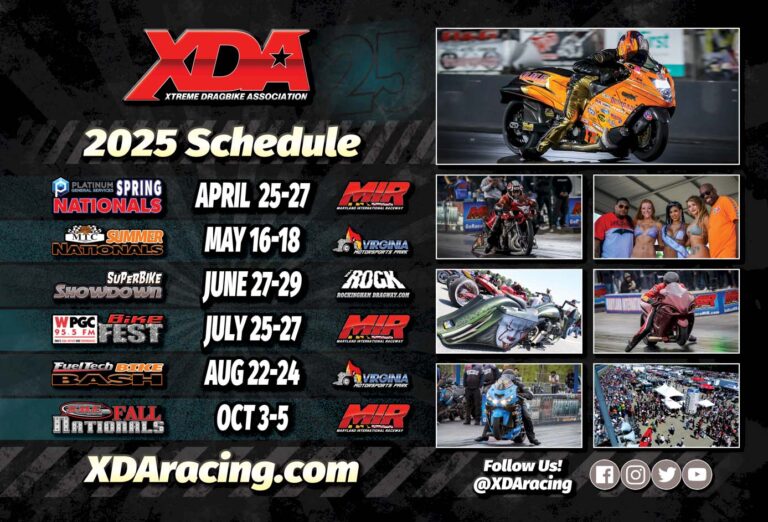 XDA Releases 2025 Schedule Returning to Virginia Motorsports Park