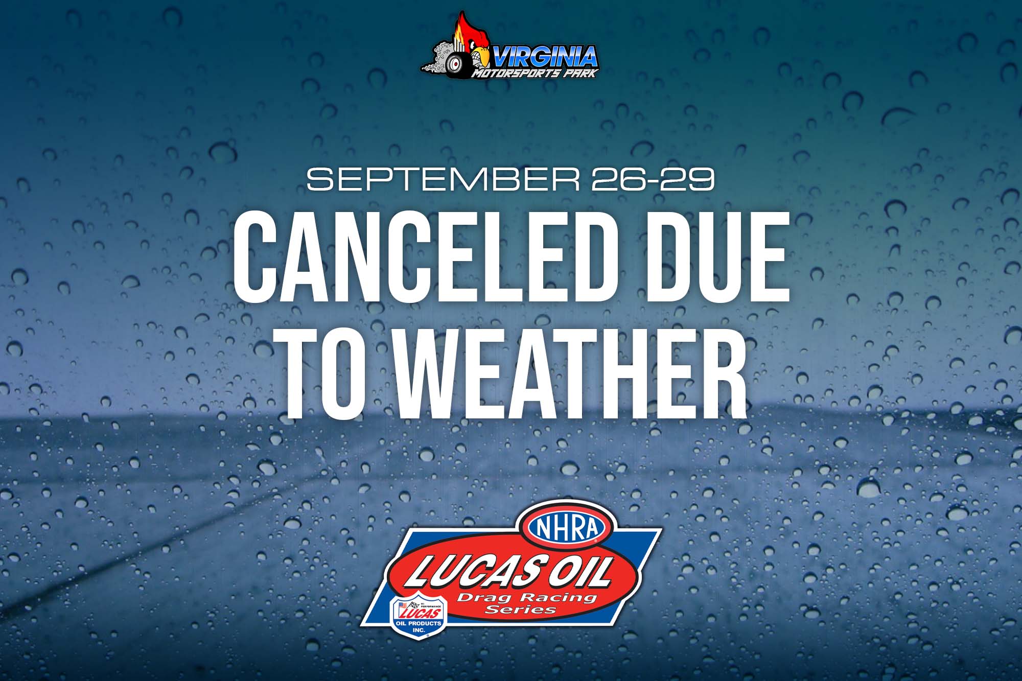 Event Canceled – NHRA Lucas Oil Drag Racing Series